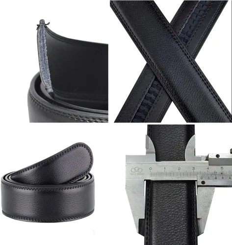 Vista 3 de Ratchet Belt for Men, Mens BeltGenuine Leather Belt with Automatic Slide Buckle