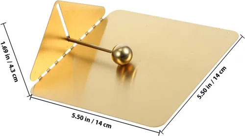 Vista 2 de Stainless Steel Napkin Holder for Table, Large Golden Paper Towel Dispenser with Weighted Arm, Rustic Napkin Holder for Kitchen and Restaurant Use