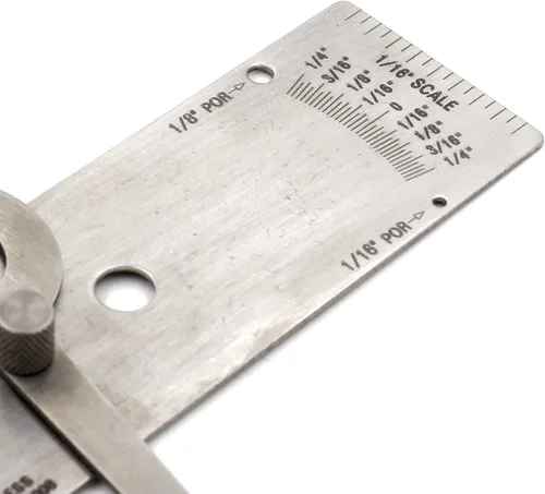 Vista 4 de V-WAC Soldadura Medidor Soldadura Undercut Gage Porosity Inspection Tools Pit Depth Lectura estándar