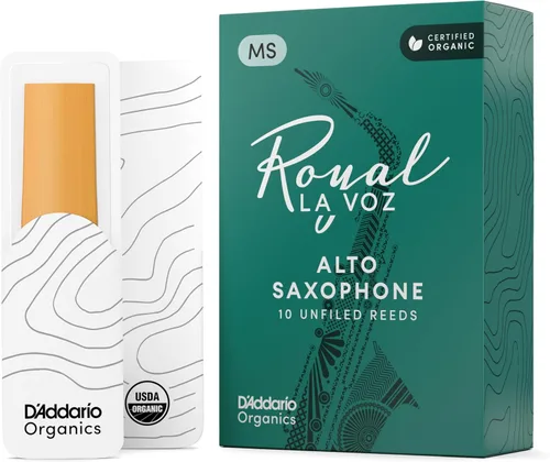 Vista 9 de D'Addario La Voz Cañas de saxo Alto - Cañas de saxofón alto - RJC10MD - Corte sin limar - Mediano - Paquete de 10