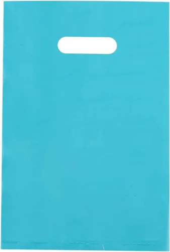 Vista 28 de ysmile Pequeña bolsa de compras de plástico negro con asa para pequeñas empresas Bolsa de plástico de mercancía troquelada bolsa de polietileno 100