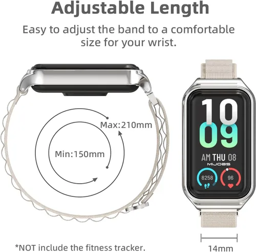 Vista 6 de MIJOBS Strap for Amazfit Band 7 Nylon Replacement Strap Watch Wrist Band Smart Bracelet Accessories for Amazfit 7