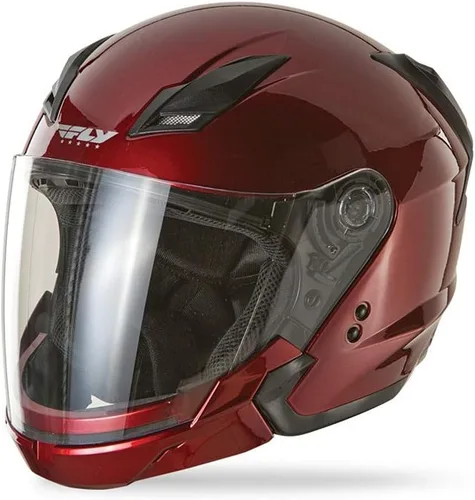 Fly Racing - Casco Tourist para motocicleta, XS, Rojo (candy red)