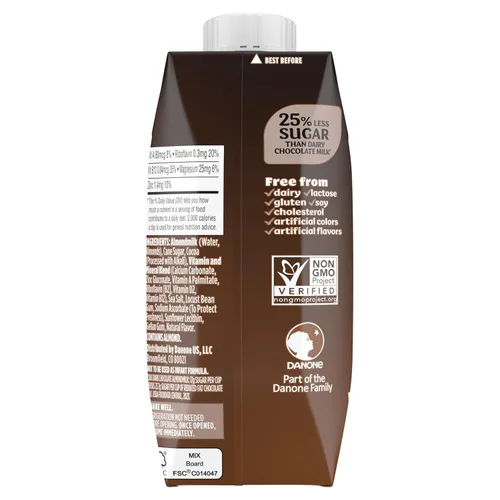 Vista 10 de Silk Leche de almendras original orgánica, 8 onzas líquidas (paquete de 18)