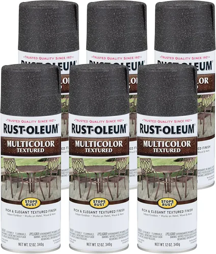 Vista 16 de Rust-Oleum 223525 Stops Rust Pintura en Aerosol Texturizada Multicolor, 12 oz, Hierro Envejecido
