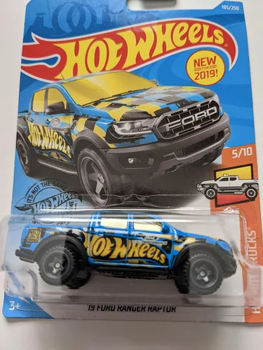 Vista 2 de Hot Wheels 2019 HW Hot Trucks '19 Ford Ranger Raptor 185/250, azul