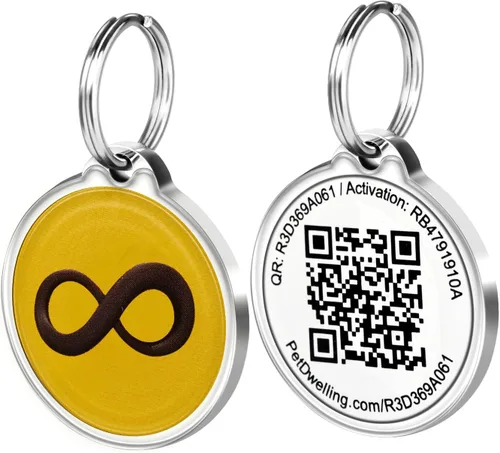 Vista 9 de Pet Dwelling Symbols NFC y QR Code - Etiqueta de identificación inteligente para perro, fácil escaneo, acceso instantáneo al perfil en línea