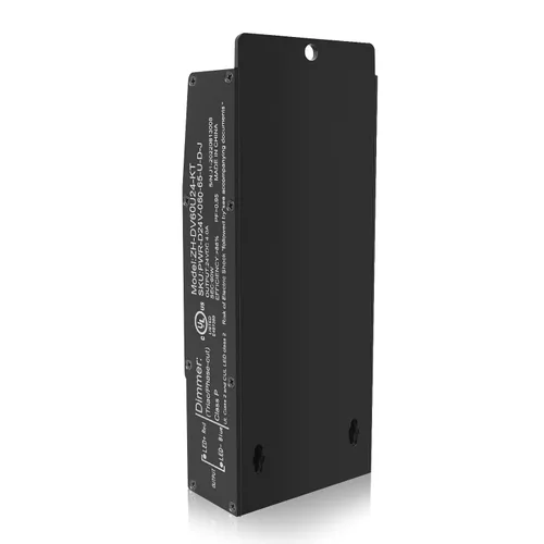Vista 9 de EMITEVER Controlador LED regulable, fuente de alimentación Triac de 60 W 24 V, transformador LED de CA a CC para luz LED, compatible con atenuador