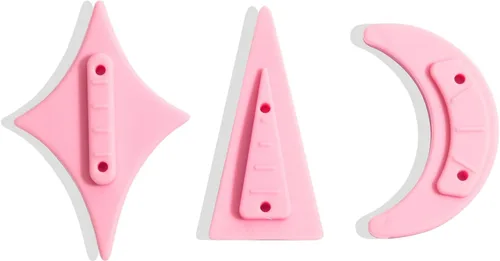 Vista 5 de Plantillas de pelo púbico para mujer, kit de plantillas de afeitado de bikini con 7 formas reutilizables, plantillas de recortadora de bikini