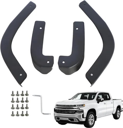 Vista 13 de RMOURTEKK Aletas de barro compatibles con Ford 2015 2016 2017 2018 2019 2020 F150 con extensiones de guardabarros OEM, juego personalizado