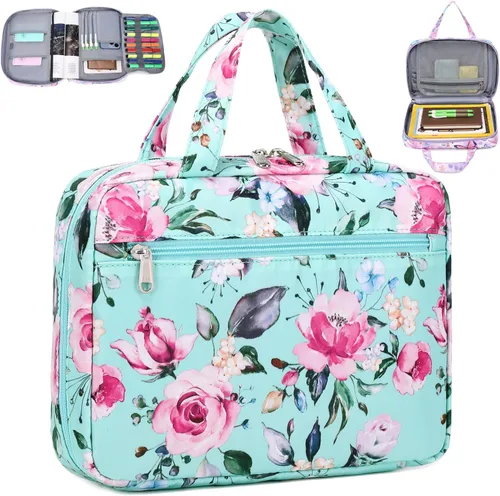 Vista 8 de Octsky Fundas para libros de la Biblia para hombre, funda protectora para la Biblia con bolsillo, verde militar