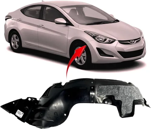 FitParts Compatible con guardabarros delantero derecho del lado del pasajero Hyundai Elantra 2014-2016 Sedán. Nuevo, plástico y listo para instalar.