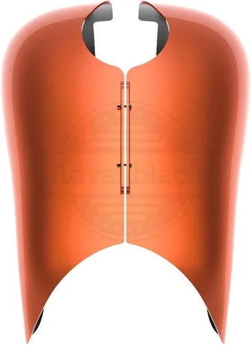 Vista 244 de Fundas de tanque estiradas para whisky ámbar con consola de tablero para Harley Touring Street Glide Road Glide 2014 2015 2016 2017 2018 2019 2020