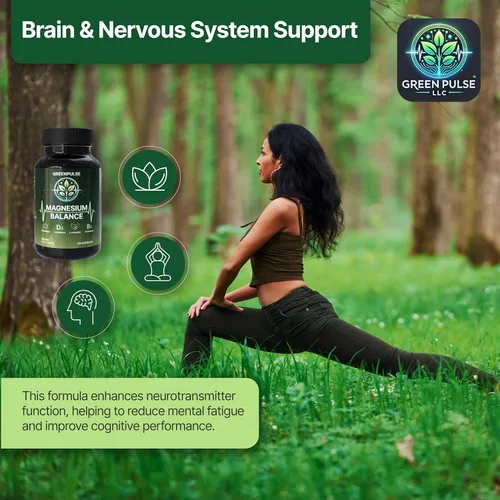 Vista 5 de Equilibrio de magnesio - Magnesio con L-teanina, B6 y D3-120 cápsulas