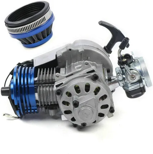 Motor de motor 49 cc de 2 tiempos de carreras, motor de arranque completo, motorizado, kit de motor de bicicleta para mini bicicleta de bolsillo,