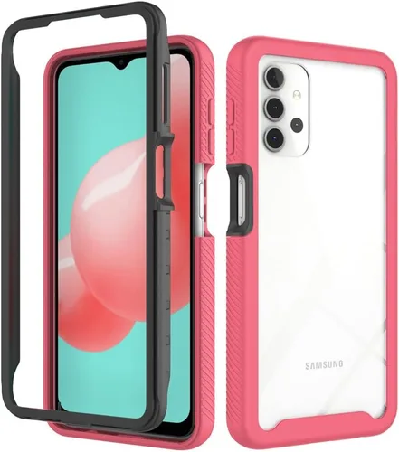 Vista 8 de Asuwish Funda de teléfono para Samsung Galaxy A32 5G 2021 de 6.5 pulgadas con protector de pantalla de vidrio templado y soporte delgado, funda
