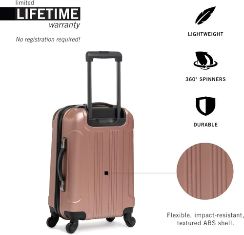 Vista 2 de Kenneth Cole Reaction Out Of Bounds - Equipaje de transporte vertical, Rose gold), 5705052RG