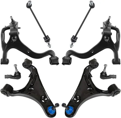 Vista 439 de Detroit Axle - Kit de brazos de control delanteros 2WD de 8 piezas para Ford F-150 Lincoln Mark LT 05-08, 4 brazos de control superior e inferior