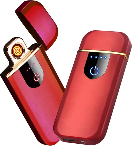 Vista 10 de Encendedor Electrónico, Encendedor Eléctrico, Encendedor Inteligente Recargable USB, Encendedores Geniales Portátil Encendido de Doble Cara