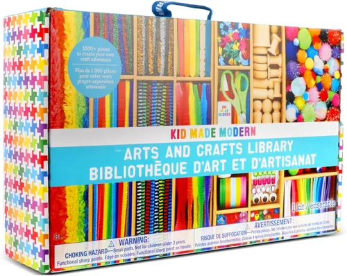 Kit de Arte y Manualidades de Kid Made Modern – Un DIY de 1.7 kg de Suministros y Materiales de Manualidades para Proyectos Artísticos Creativos