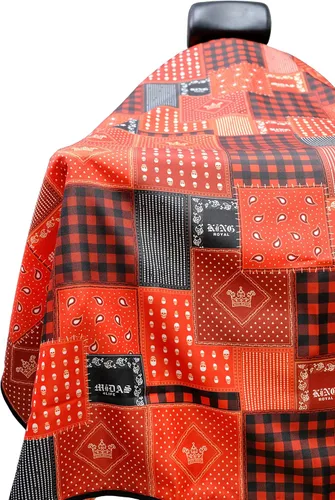 Vista 4 de Barber Cape For Men Large Hair Cutting Cape Bandana Barber Cape Hair And Water Proof Adjustable Neck Closure Fits Everyone