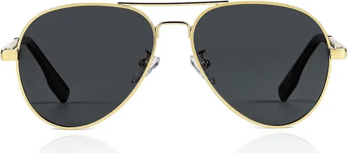 Gafas de sol polarizadas de aviador para niños y niñas de 4 a 16 años