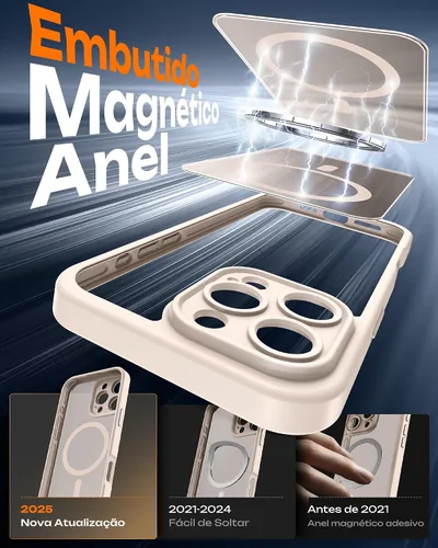 Vista 183 de TOCOL Funda para iPhone 11, compatible con Magsafe, protección completa de cámara, imanes integrados, protección contra caídas, funda translúcida