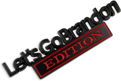 Vista 8 de Let's Go Brandon Edition - Emblema de automóvil, edición Let's Go Brandon 3D, emblema de automóvil 3D, calcomanía 3D para guardabarros, repuesto