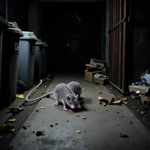 Vista 2 de Lifelike Fake Mouse Realistic Mice, Spooky Rat, Halloween Prank, Rubber Rat with Long Tail, Creepy April Fool's Day Decorations（2Pcs）