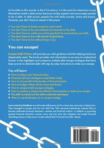 Vista 2 de Escape Debt Prison The Tools You Need to Escape Crippling Debt (A Faulkner Financial Workbook)