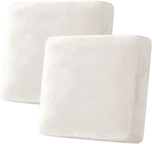 Vista 108 de H.VERSAILTEX Funda de cojín elástica de terciopelo para sofá, funda de cojín para silla, sofá de dos asientos, funda de cojín de lujo para sofá