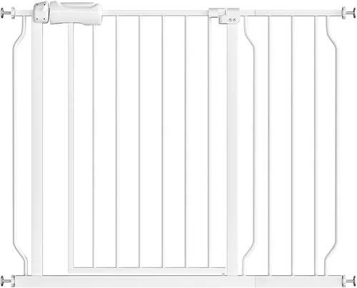 Vista 12 de Fairy Baby Fairy Baby Walk Through Baby Gate - Extensión de puerta de seguridad infantil blanca con cierre automático
