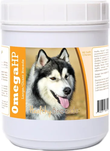 Vista 58 de Healthy Breeds Affenpinscher Omega HP - Masticables suaves para piel y pelaje, 60