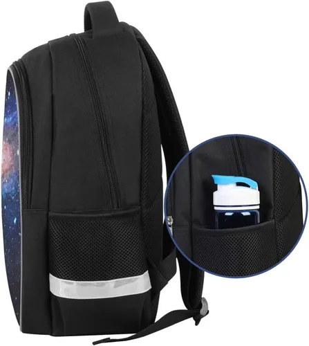 Vista 8 de P ELEGANT PROTECTION Luminous 3D Print School Backpack Large Capacity Lightweight Students Bookbag for Kids