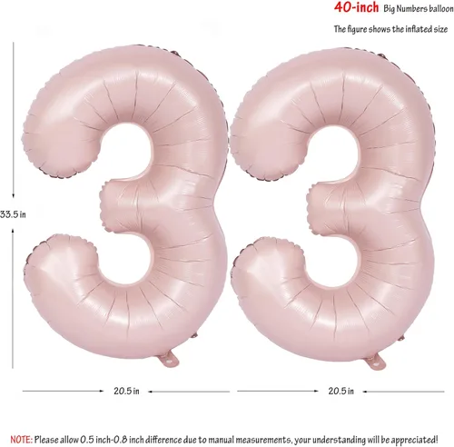 Vista 97 de Globos de 40 pulgadas con números de caramelo, papel de aluminio de helio, globos de látex de Mylar para fiesta de cumpleaños, decoración digital 0