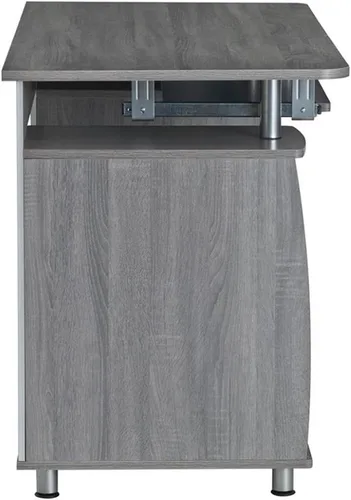 Vista 4 de Scranton & Co Escritorio de computadora pequeño de madera MDF contemporáneo en gris