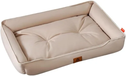 Vista 8 de Cama ortopédica de espuma viscoelástica para perro con cojín, tela Oxford duradera, funda extraíble lavable, sofá para mascotas para perros y gatos