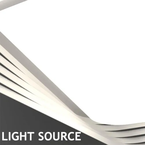 Vista 7 de Genérico Araña moderna, Modern Romantic Ceiling Light Fixture Dimmable Flush Mounted Lamp for Living Room Bedroom Kitchen White Acrylic LED