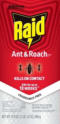 Vista 12 de Raid Asesino de hormigas y cucarachas, sin fragancia, 17.5 onzas