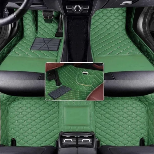 Vista 36 de Alfombrillas de Piso Automotrices de Cuero Completo de Ajuste Personalizado - Mejora el Interior de tu Automóvil con Forros de Piso Específicos