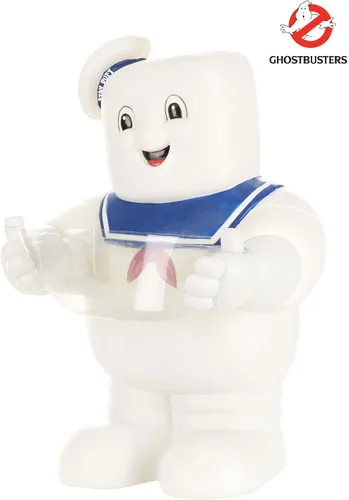 Vista 4 de Fun Costumes Ghostbusters Stay Puft Marshmallow Man Candy Bowl & Holder Decoración, Trick or Treat Dish Party Supplies ST