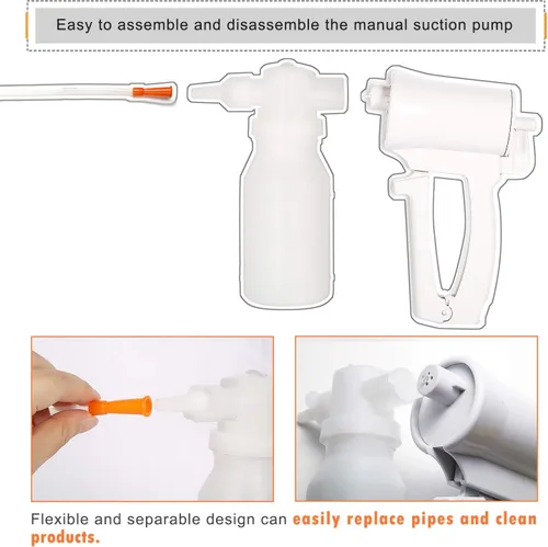 Vista 6 de Bombas de vacío Bomba de succión manual de mano portátil Bomba de succión manual