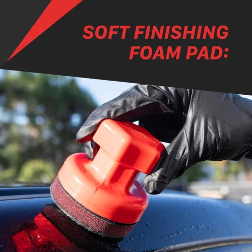 Vista 6 de Maxshine Juego de almohadillas de arcilla universal Almohadilla de arcilla de mano y bloque de pulido Aplicador Detalles 3 en 1, precisión