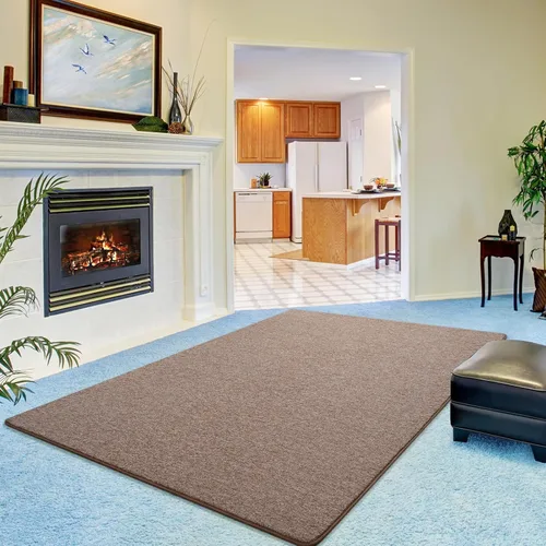 Vista 9 de Keeko Alfombras de área de 4 x 6 pies para sala de estar, alfombra suave y moderna de espuma viscoelástica para dormitorio, alfombra