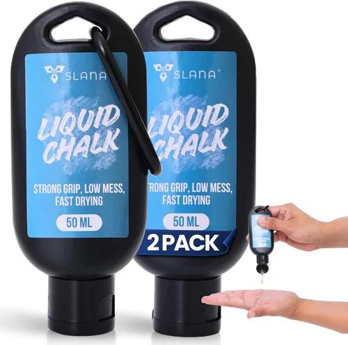 Vista 11 de Liquid Chalk for Gym, Weightlifting – Fast Drying Gym Chalk Liquid, Lasting Grip Formula – Mess Free, Dust-Free, Skin-Safe Liquid Climbing Chalk for