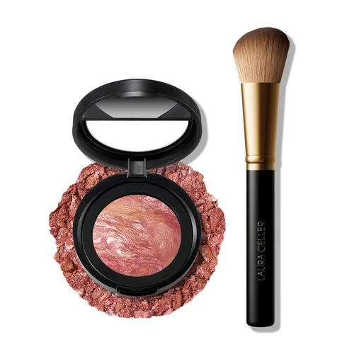 Vista 36 de LAURA GELLER NEW YORK Edición limitada Baked Blush-n-Brighten Marbleized Blush - Skyline Sunset - Color rosa para mejillas