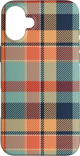 Vista 22 de Scottish Tartan Plaid Case Scotland Orange Navy Blue Pattern Case for iPhone 17