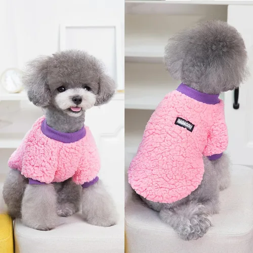 Vista 2 de 2 suéteres para perros pequeños, ropa de invierno para perro, suéter de forro polar para perro, suéter cálido para perro, 0utfit Chihuahua, ropa