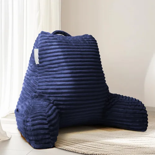 Vista 13 de Hearth & Harbor Almohada de lectura para cama para adultos, almohada de espalda para sentarse en la cama, almohadas de cama estándar para sentarse