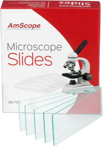 Vista 10 de AmScope BS-72P-100S-22 – 72 unidades de portaobjetos de microscopio prelavados, en blanco
